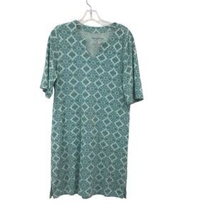 Women's Hang Ten Breathable Lightweight Sun Dress UPF 50+, Aqua - Size: Medium